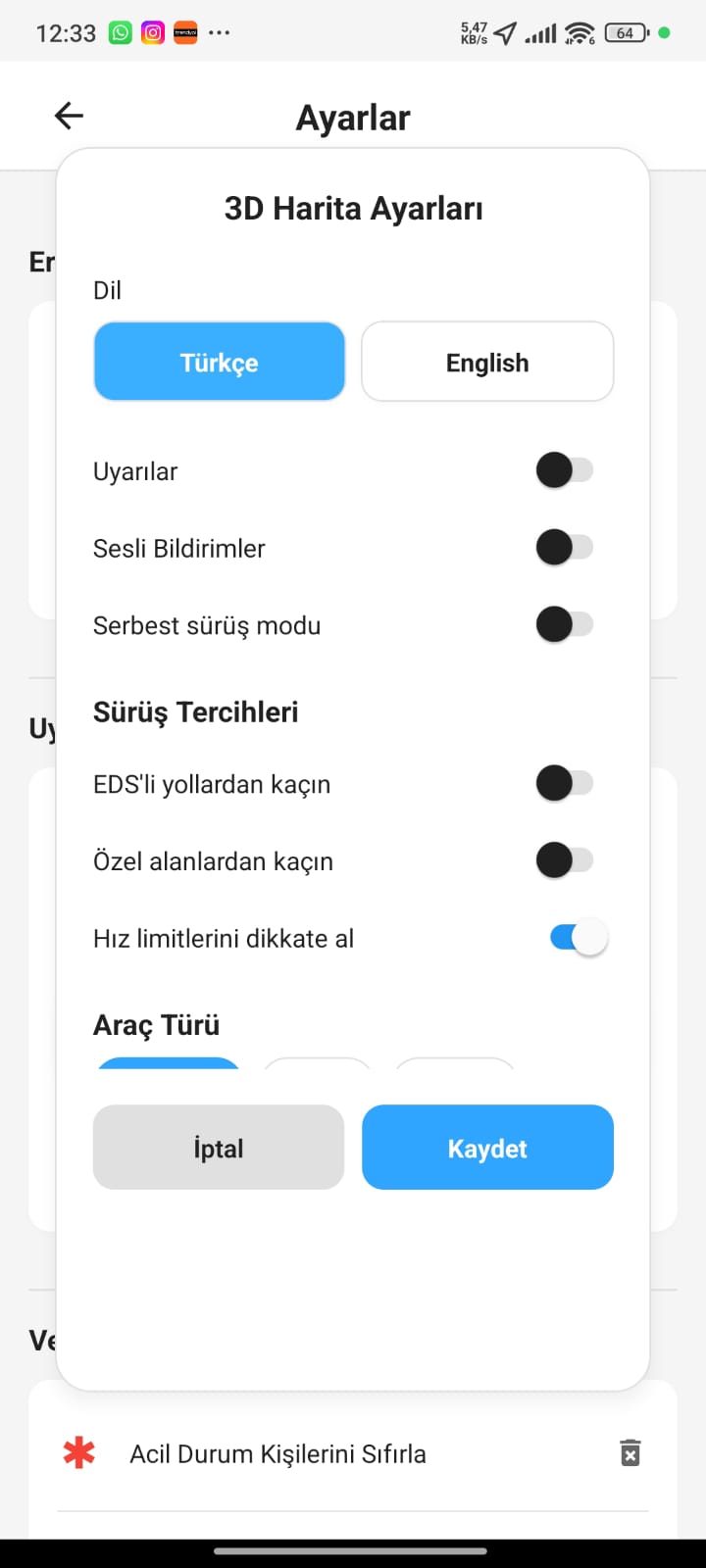 Language & Options